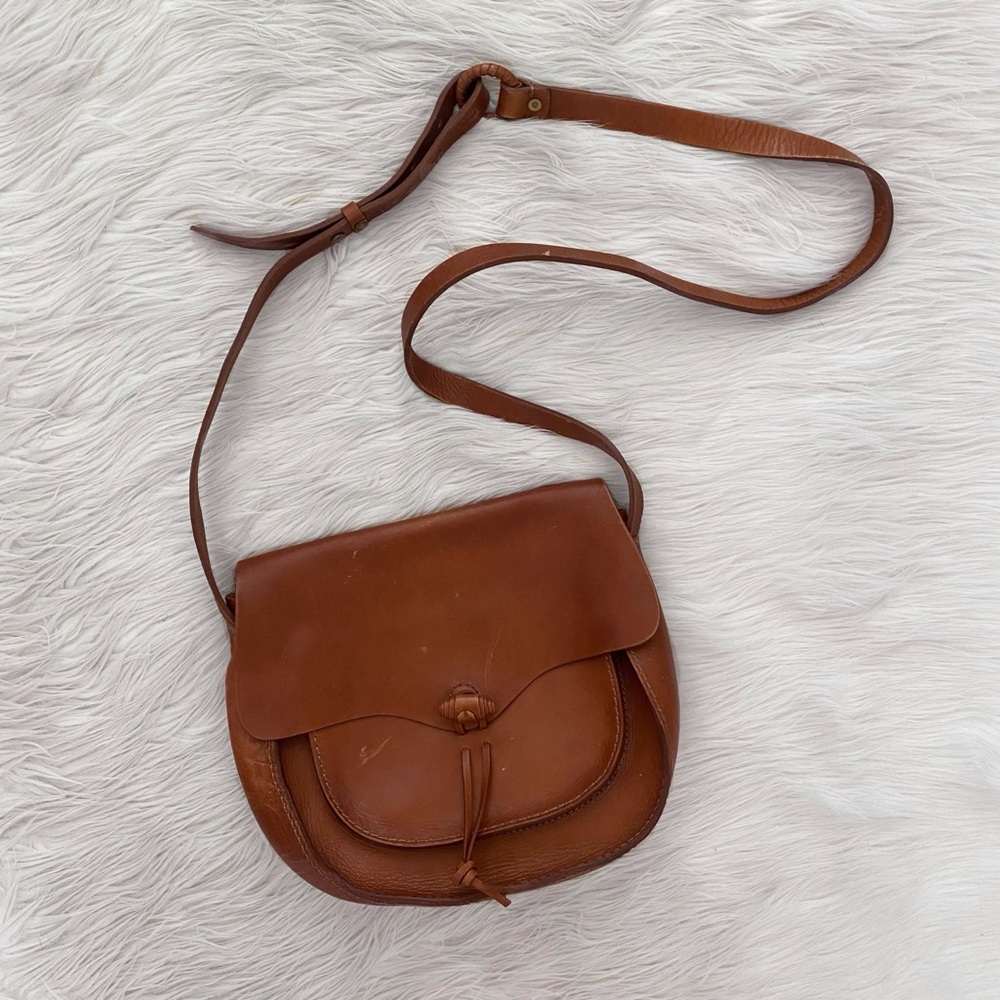 Madewell Brown Leather Western Classic Crossbody Purse Savannah Saddlebag
